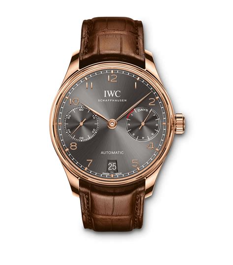 iwc schaffhausen rose gold watch